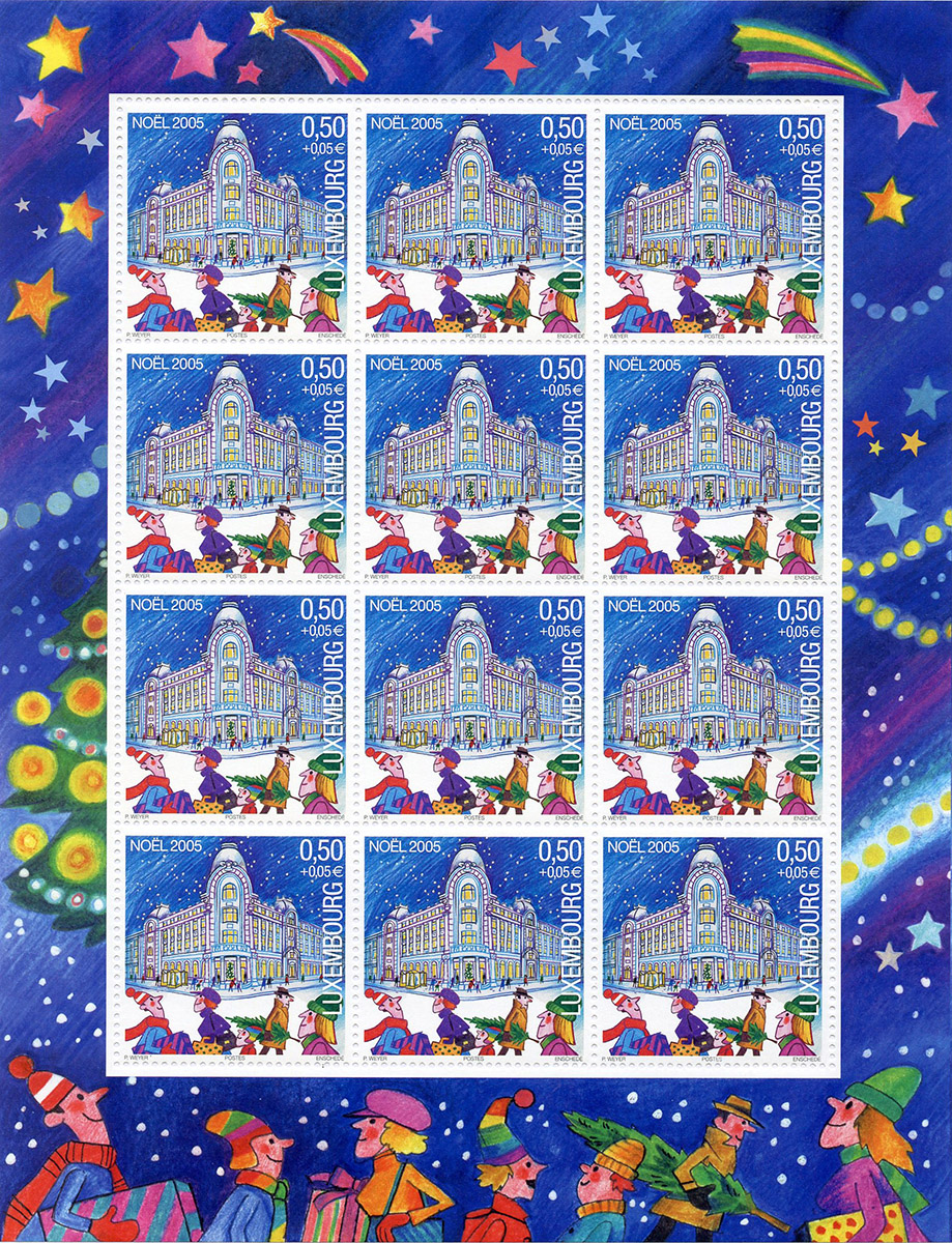 Timbre poste postal Stamp Briefmarken Noel 2005