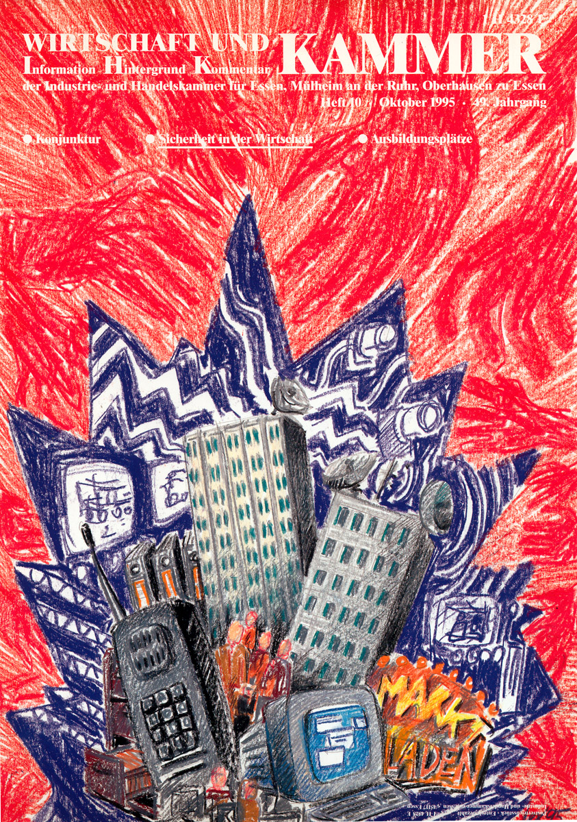 IHK Magazin Titelbild Illustration Couverture Lex Weyer junior 1995