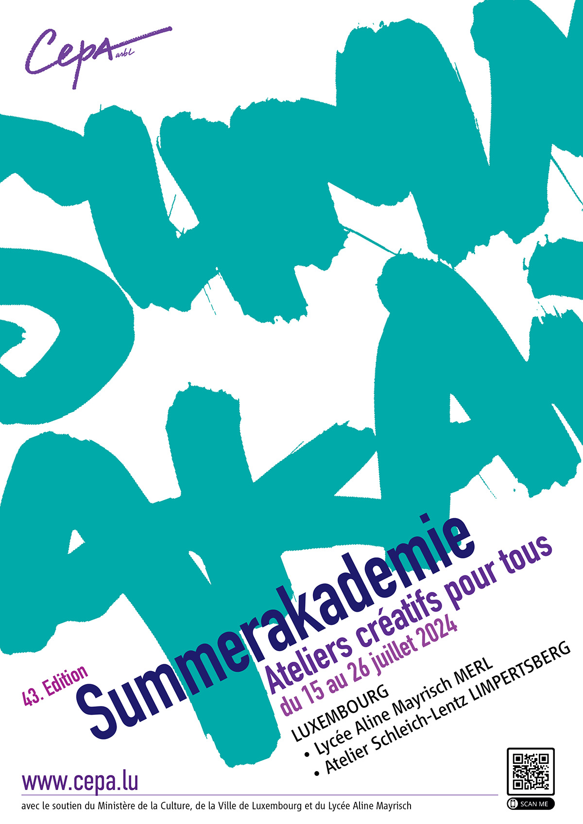 Affiche Plakat Fundamental Summerakademie 2024 Lex Weyer Cepa asbl