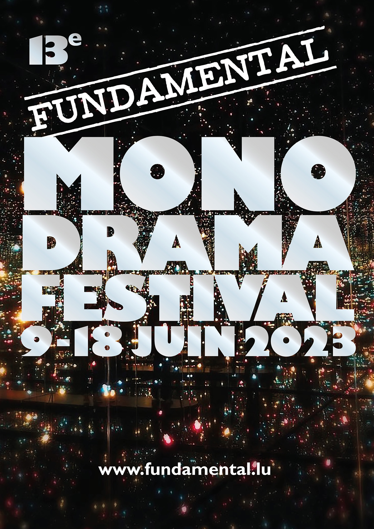 Affiche Plakat Fundamental Monodrama Festival 2023 Lex Weyer Luxemburg Theater