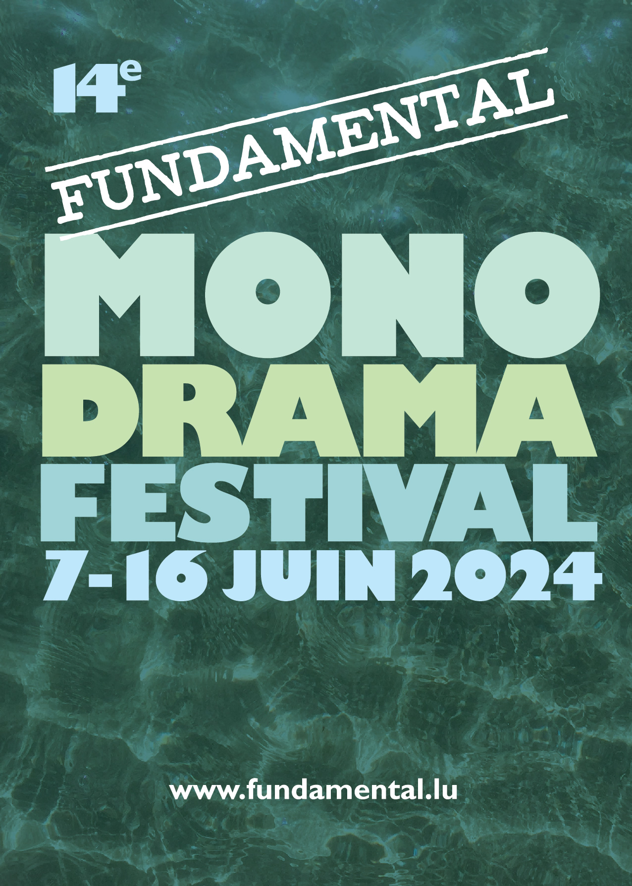 Affiche Plakat Fundamental Monodrama Festival 2024 Lex Weyer